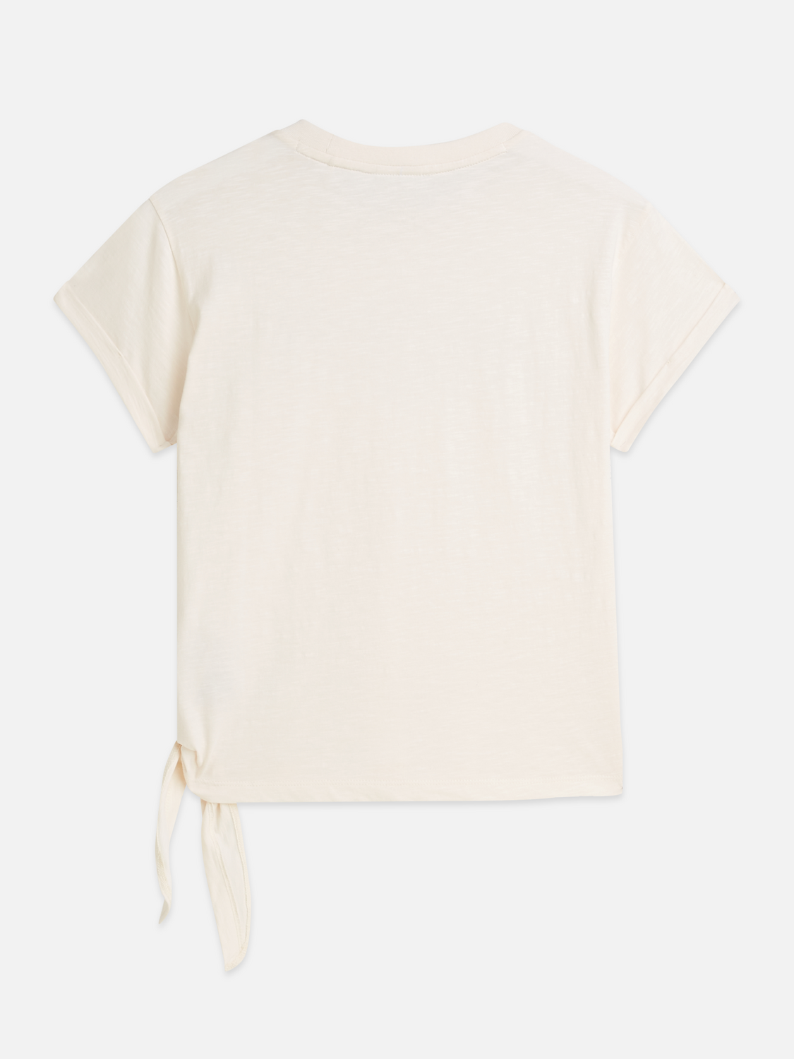T-shirt illustré avec nœud latéral