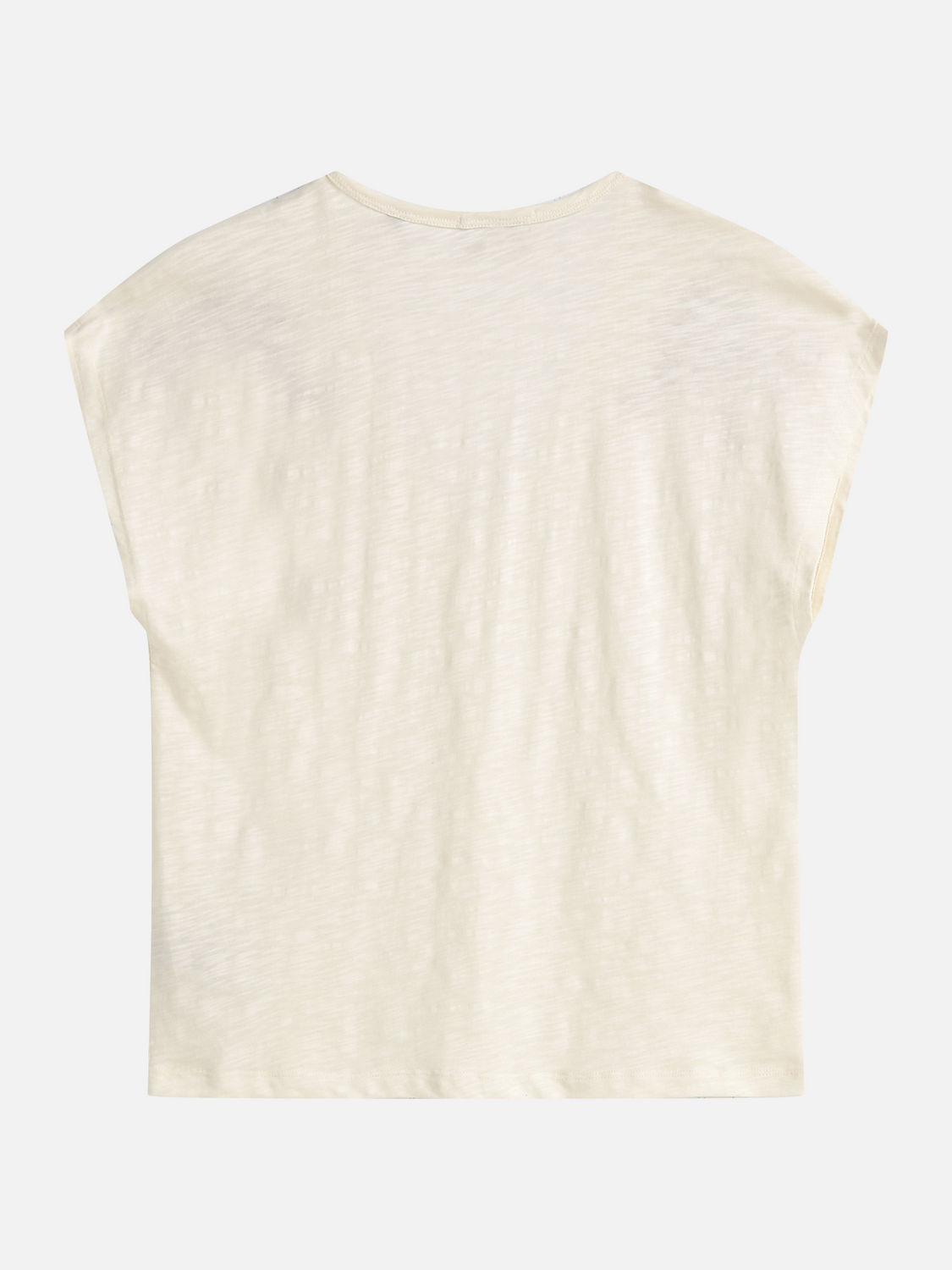 T-shirt col V brodé