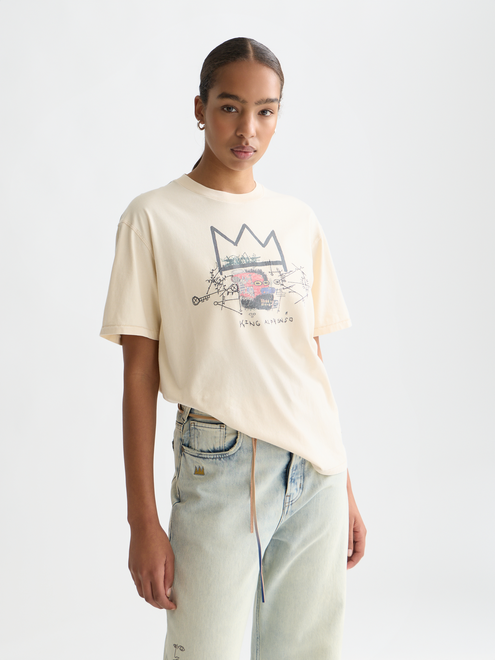 T-shirt Scotch & Soda x Basquiat en jersey délavé avec imprimé