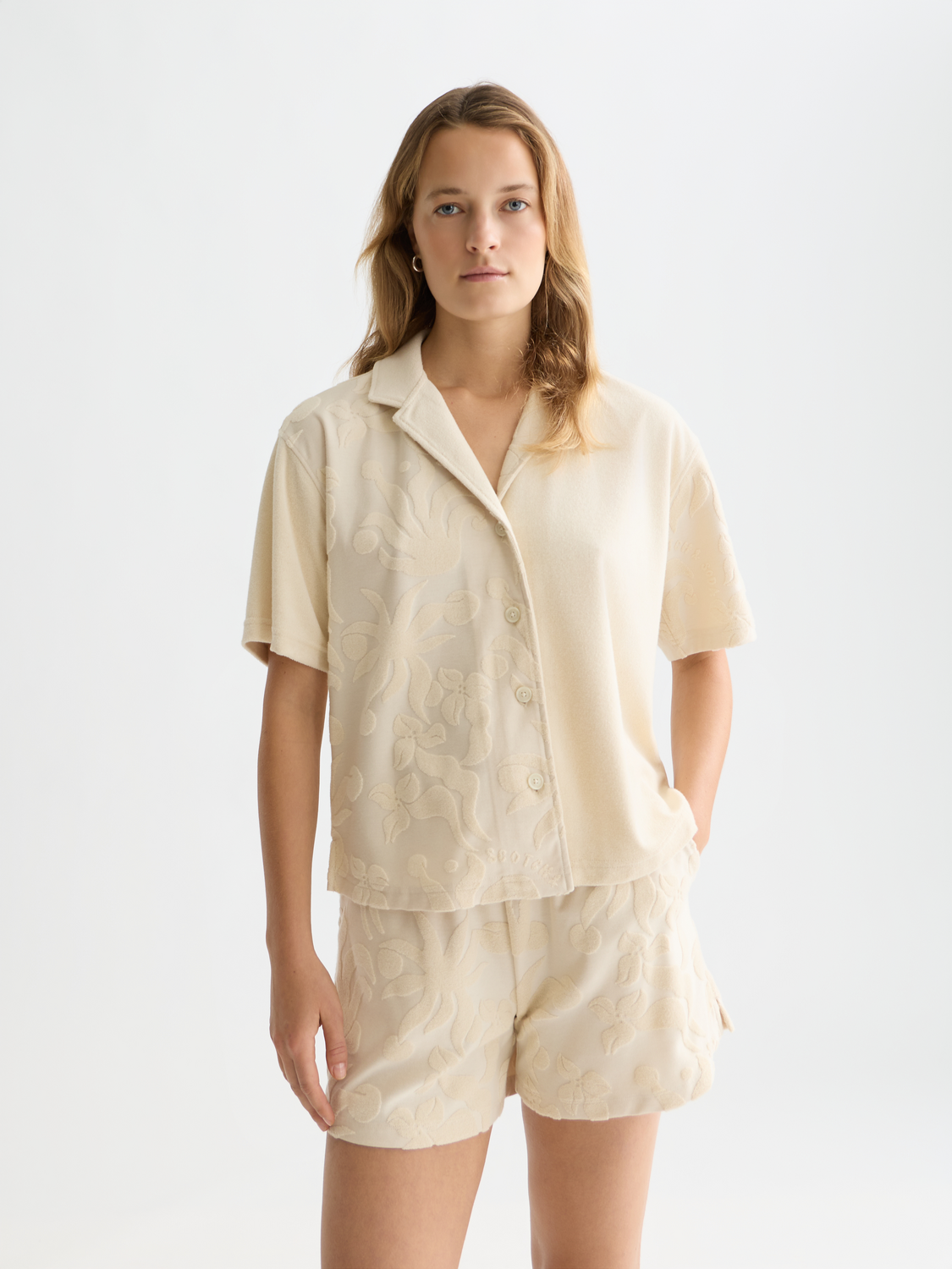Toweling Short Sleeved Shirt