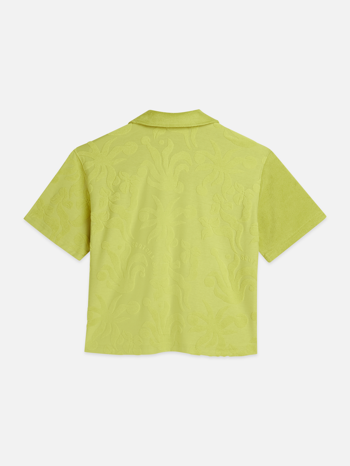Chemise à manches courtes en tissu éponge