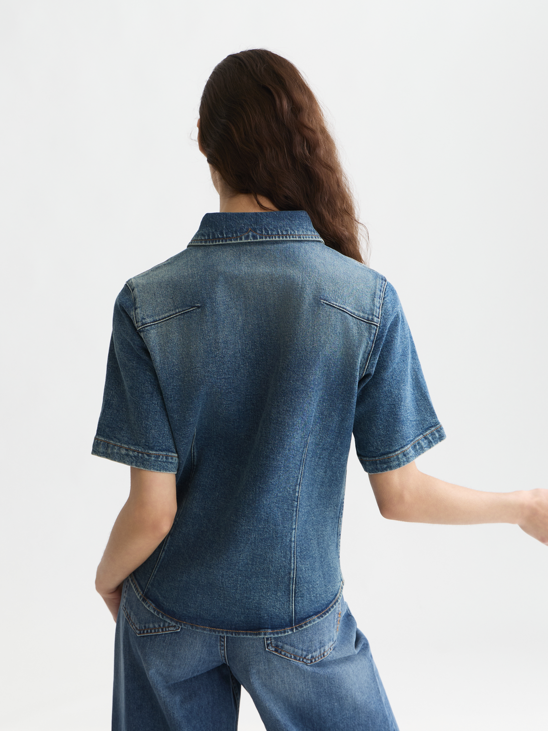 Darted Shirt - Verdant Fade