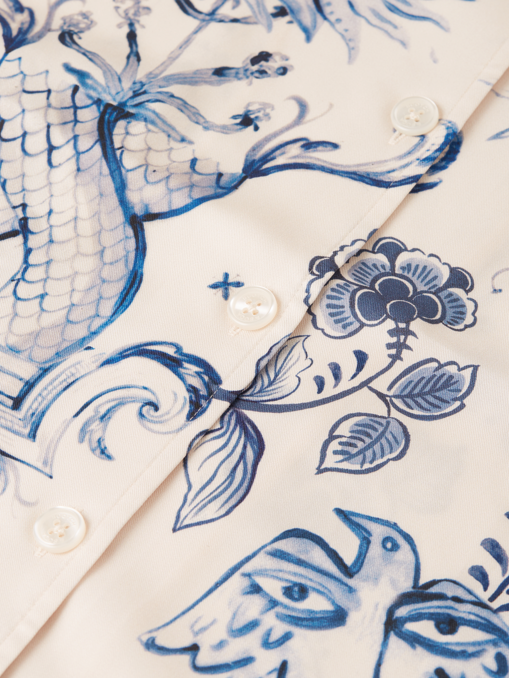 Scotch & Soda x Royal Delft Printed Short-Sleeved Camp Shirt