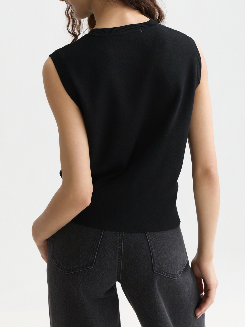 Compact Knitted Relaxed-Fit Spencer