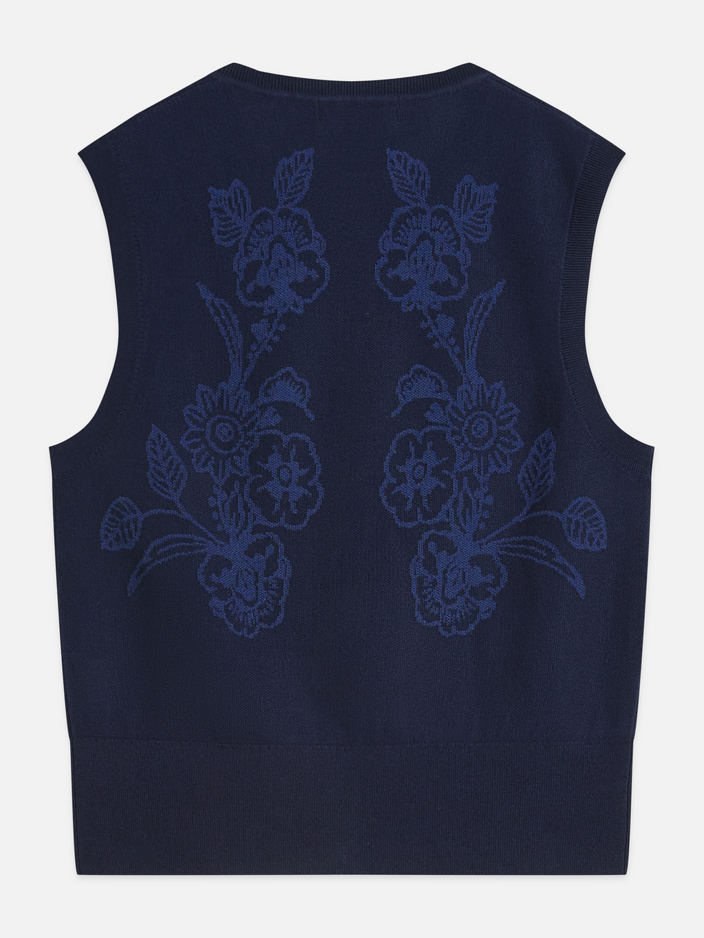 Jacquard Knitted Relaxed-Fit Spencer