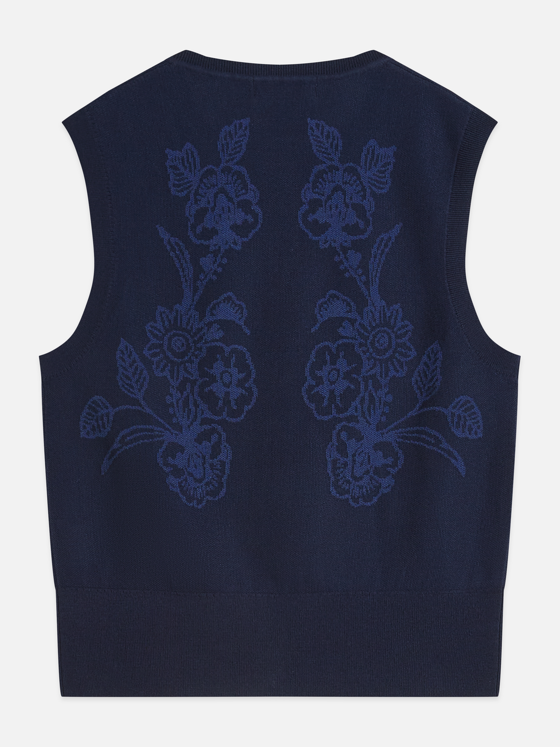 Jacquard Knitted Relaxed-Fit Spencer