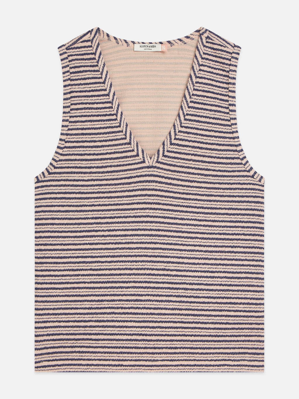 Stripe V-Neck Tank