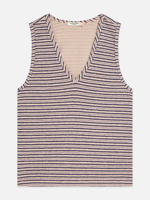Stripe V-Neck Tank