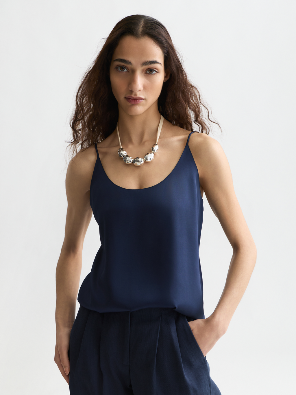 Jersey/Woven Tank