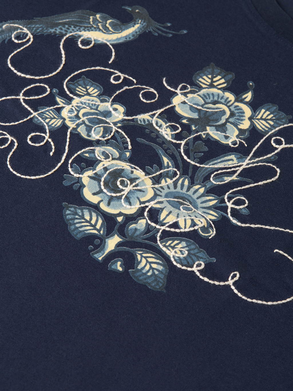 Scotch & Soda x Royal Delft Embroidered Detail Loose T-Shirt
