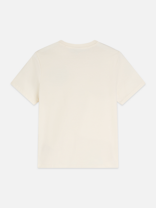 Regular-Fit T-Shirt mit Brustaufdruck
