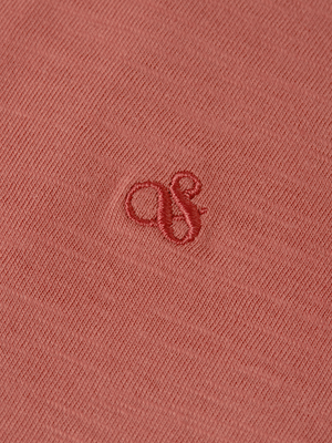Ampersand Embroidery V-Neck T-Shirt