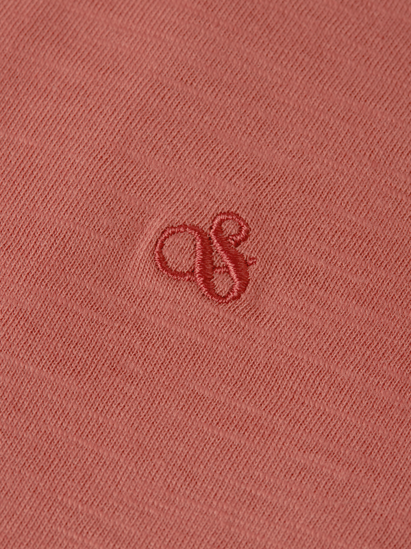 Ampersand Embroidery V-Neck T-Shirt