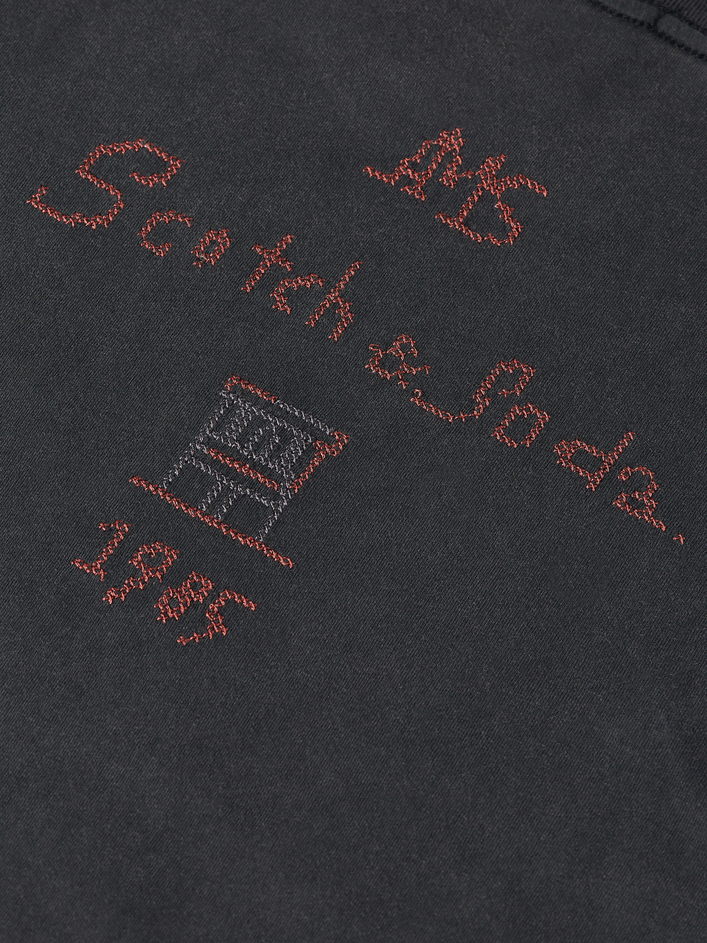 Washed Loose-Fit T-Shirt With Embroidery
