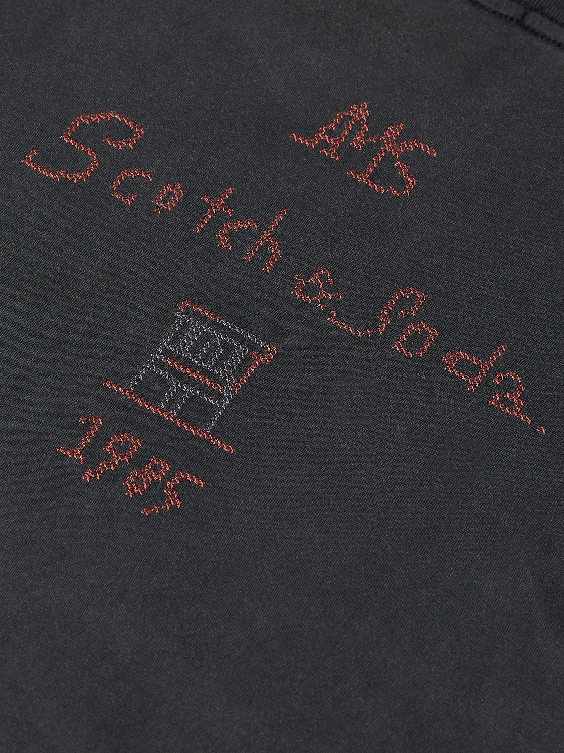 Washed Loose-Fit T-Shirt With Embroidery