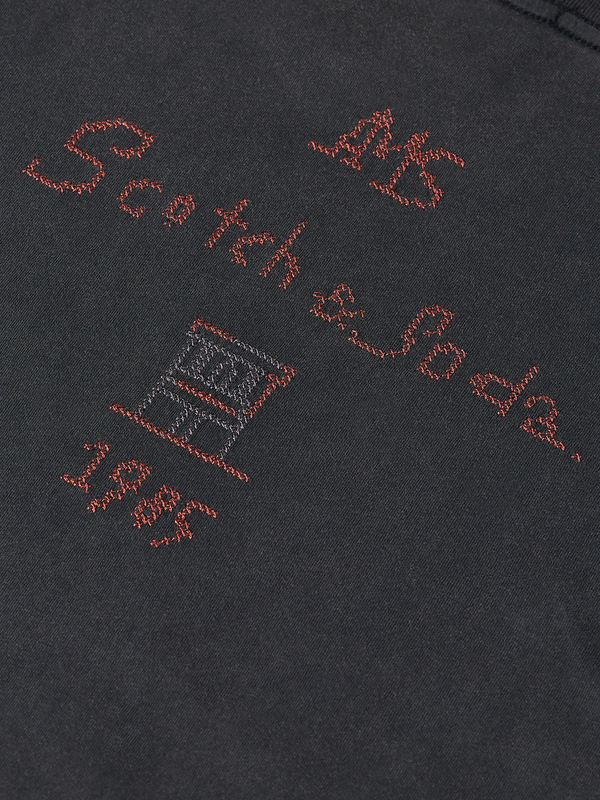 Washed Loose-Fit T-Shirt With Embroidery