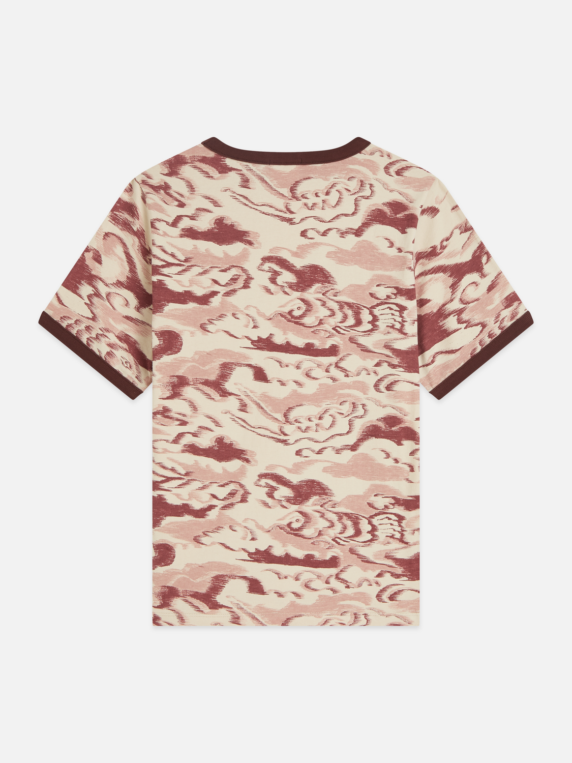 Printed With Contrast Binding Regular-Fit T-Shirt