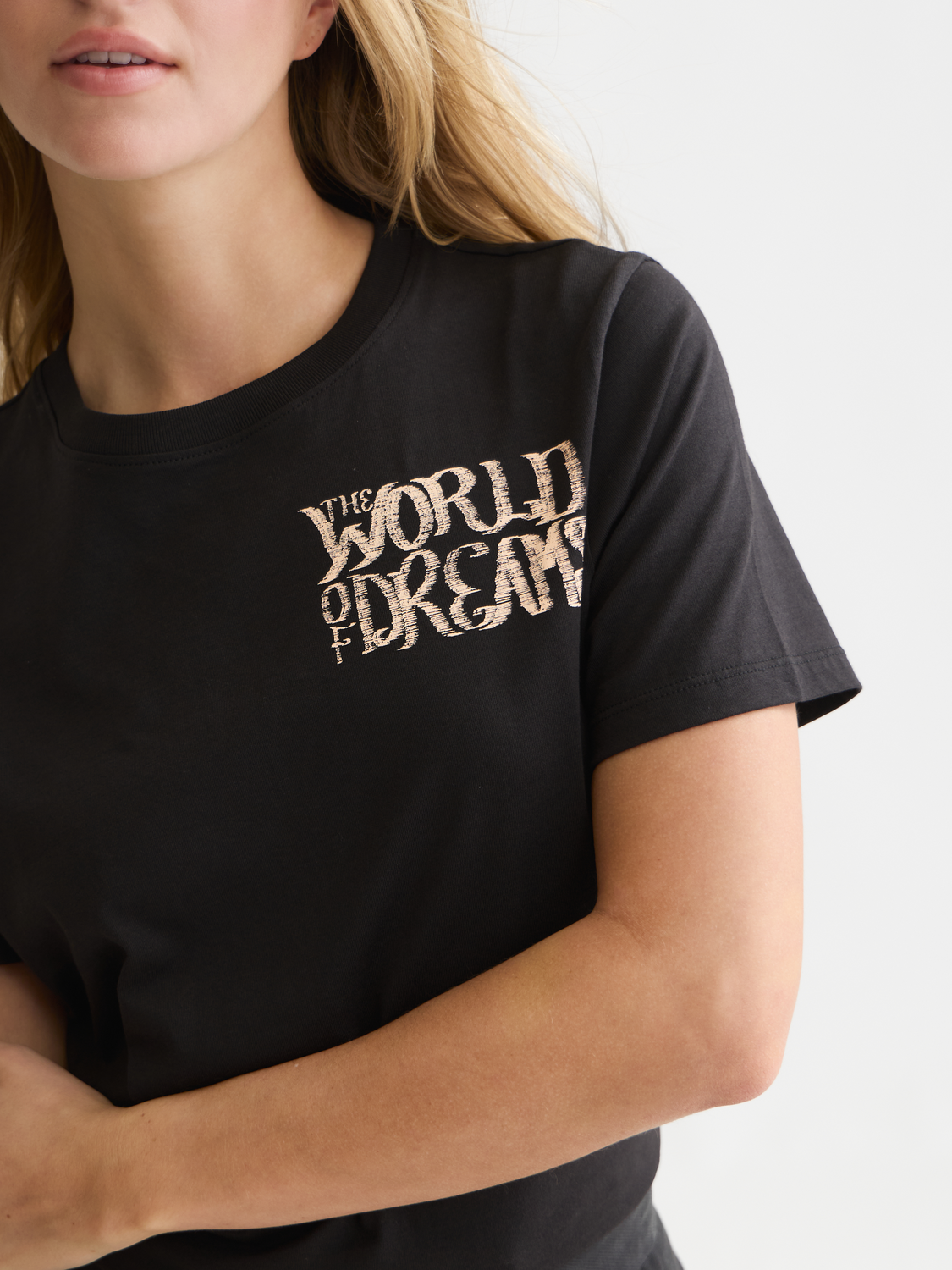 T-Shirt mit Brust-Artwork, normale Passform