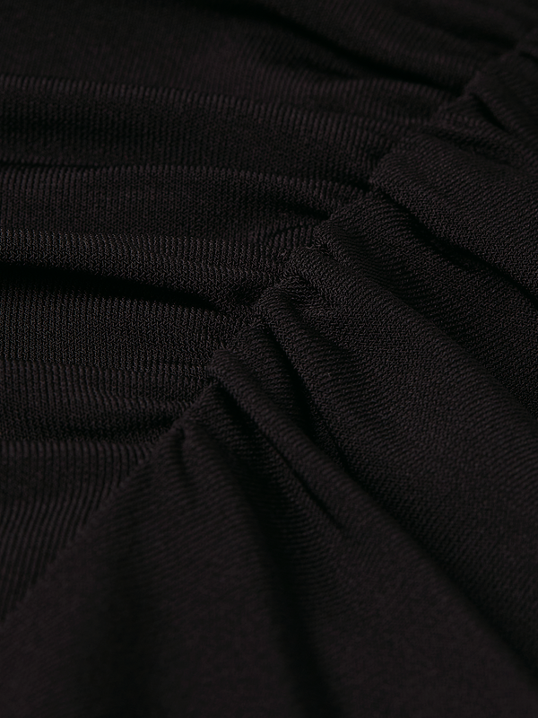 Ruched Batwing Stretch T-Shirt