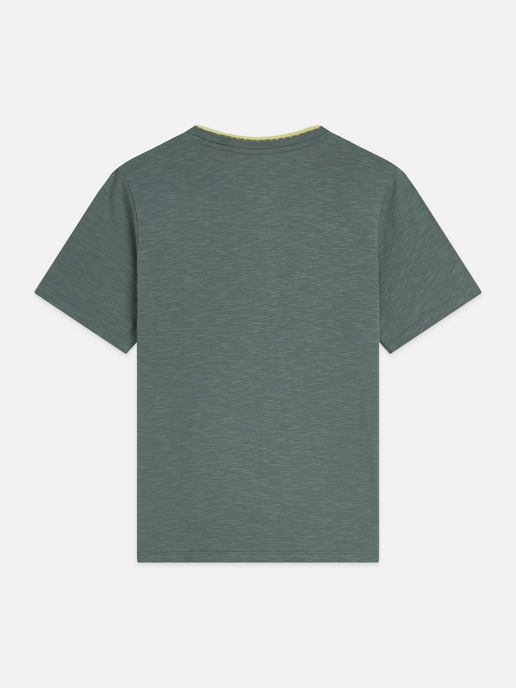 T-Shirt mit Bruststickerei und normaler Passform