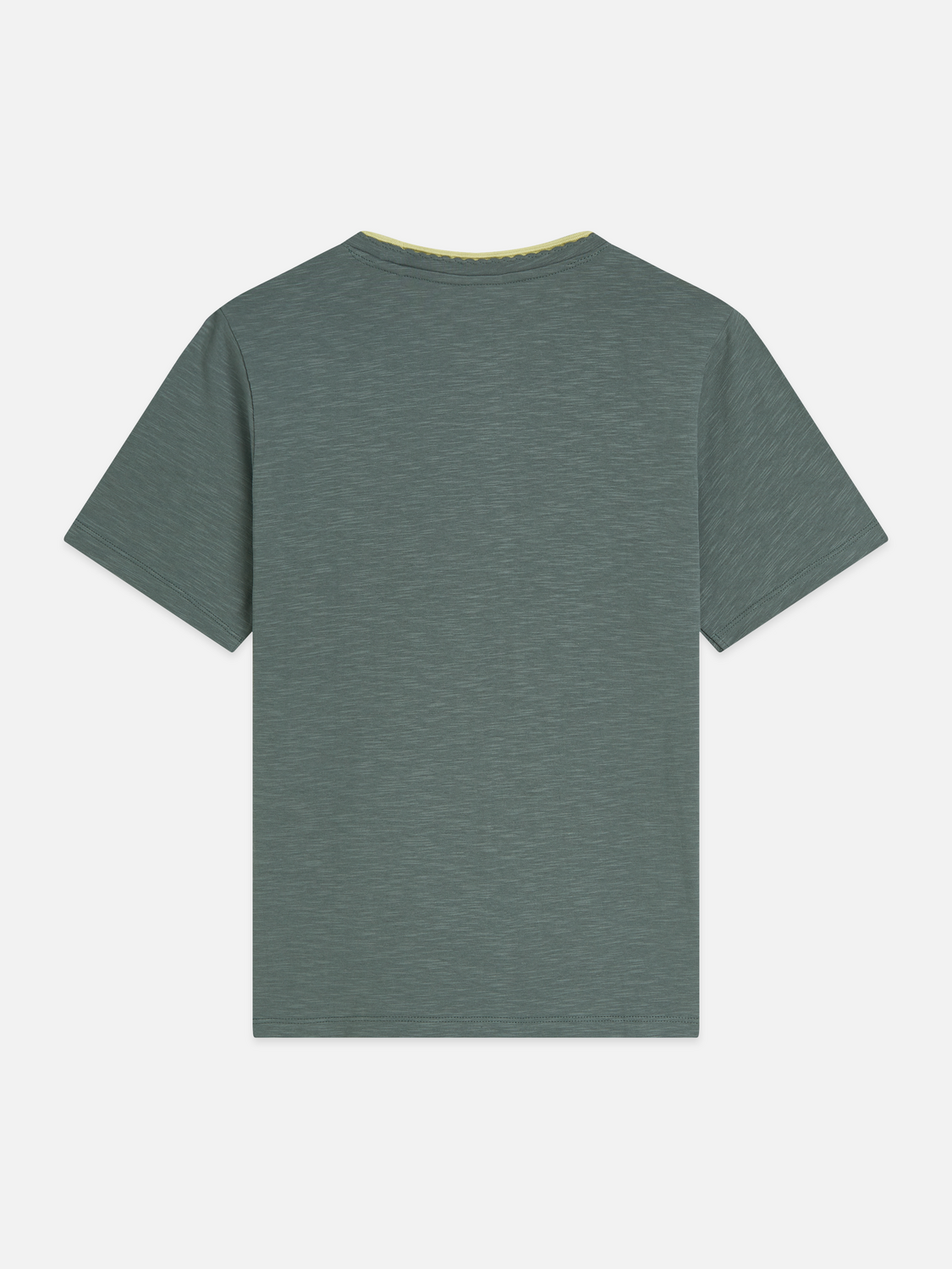 T-Shirt mit Bruststickerei und normaler Passform