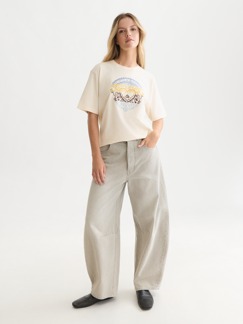 Besticktes Oversize-T-Shirt