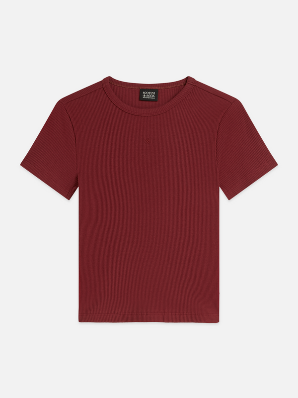 Geripptes Regular-Fit T-Shirt