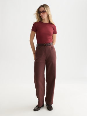 Geripptes Regular-Fit T-Shirt