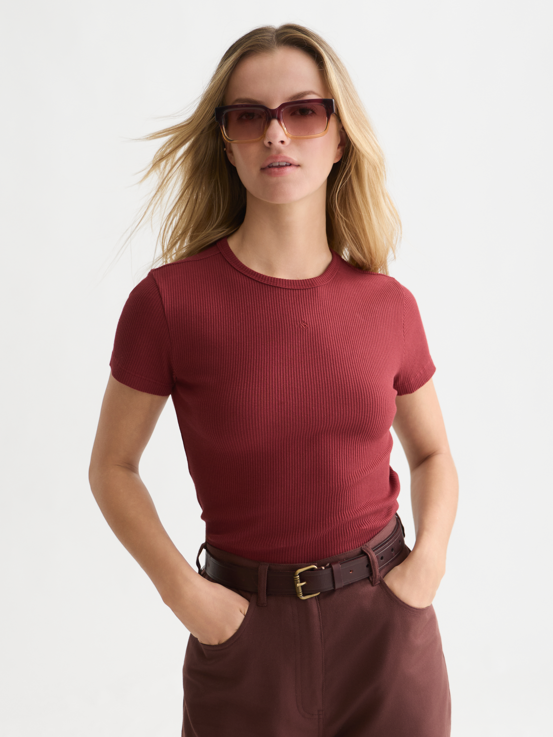 Rib Regular-Fit T-Shirt