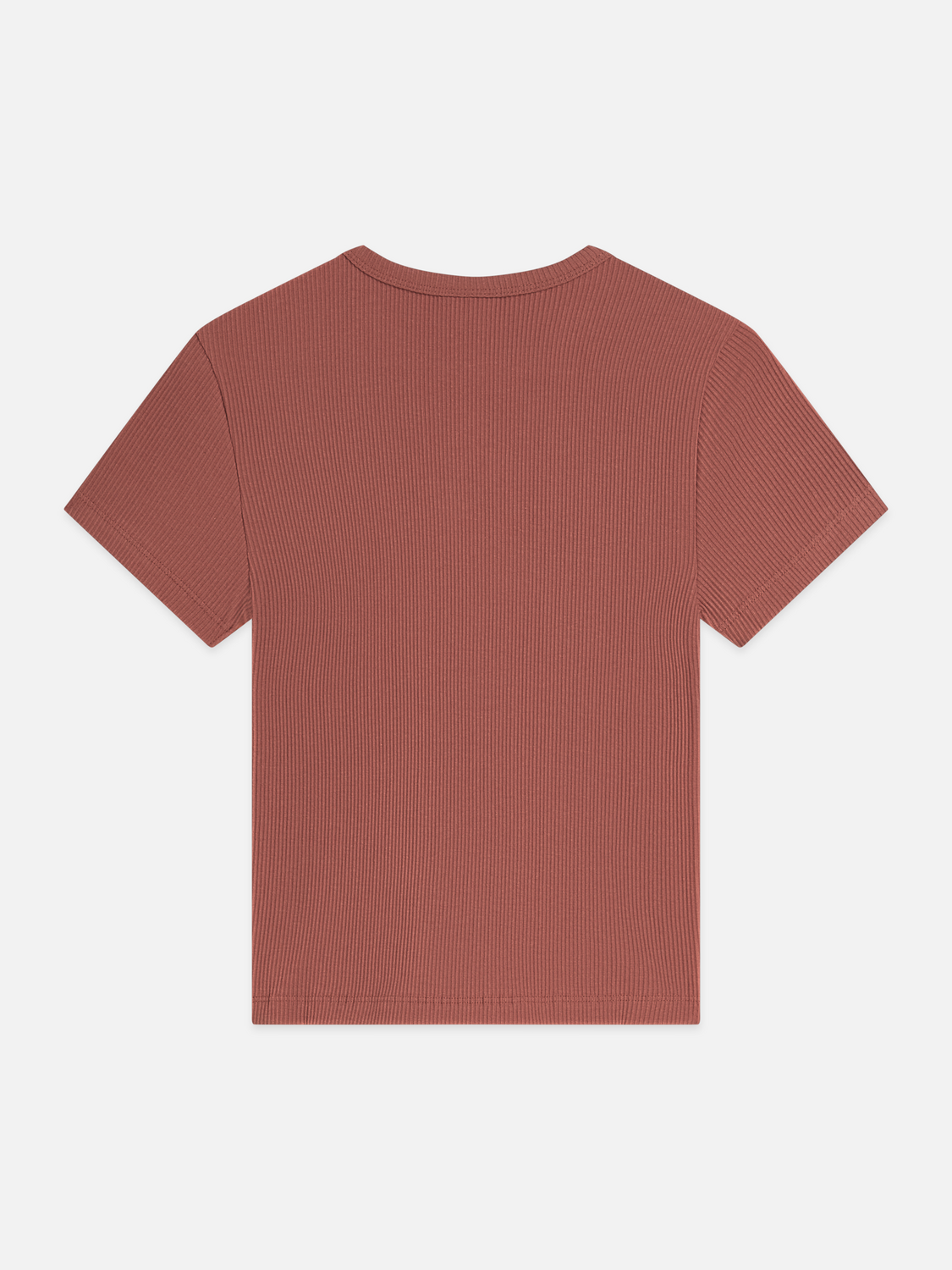 Geripptes T-Shirt, normale Passform
