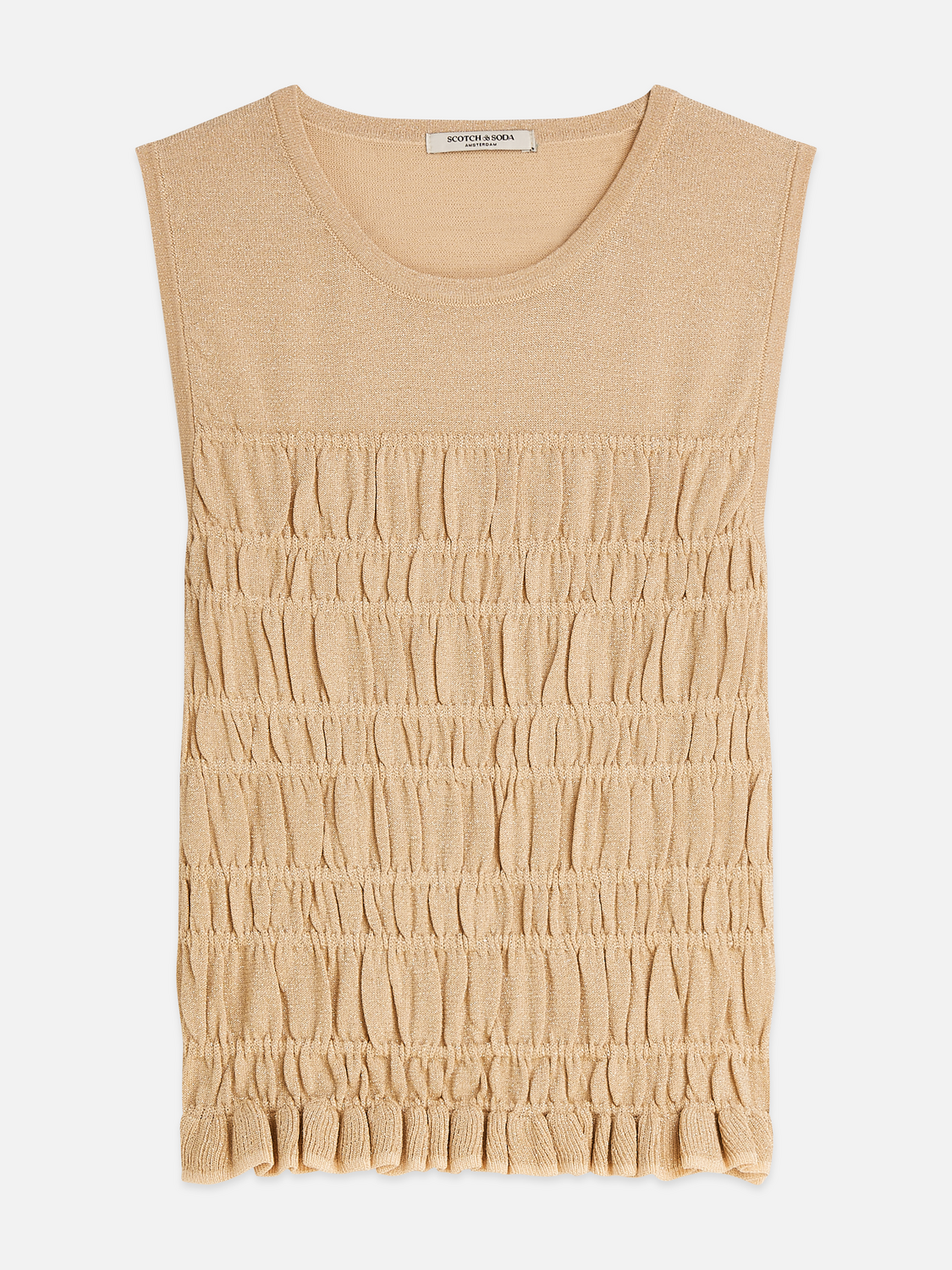 Smock Stitch Knitted Tank