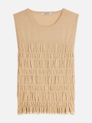 Smock Stitch Knitted Tank