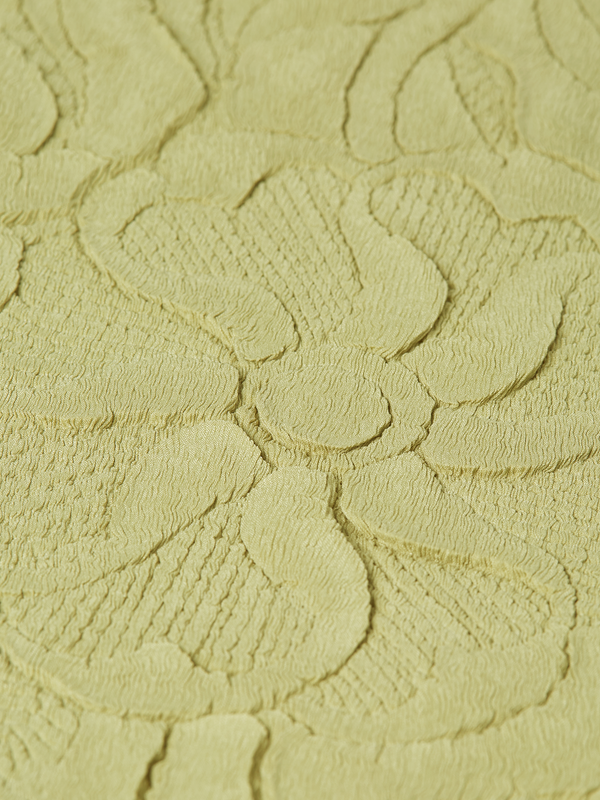 Embossed Pleat Mock Neck Tank