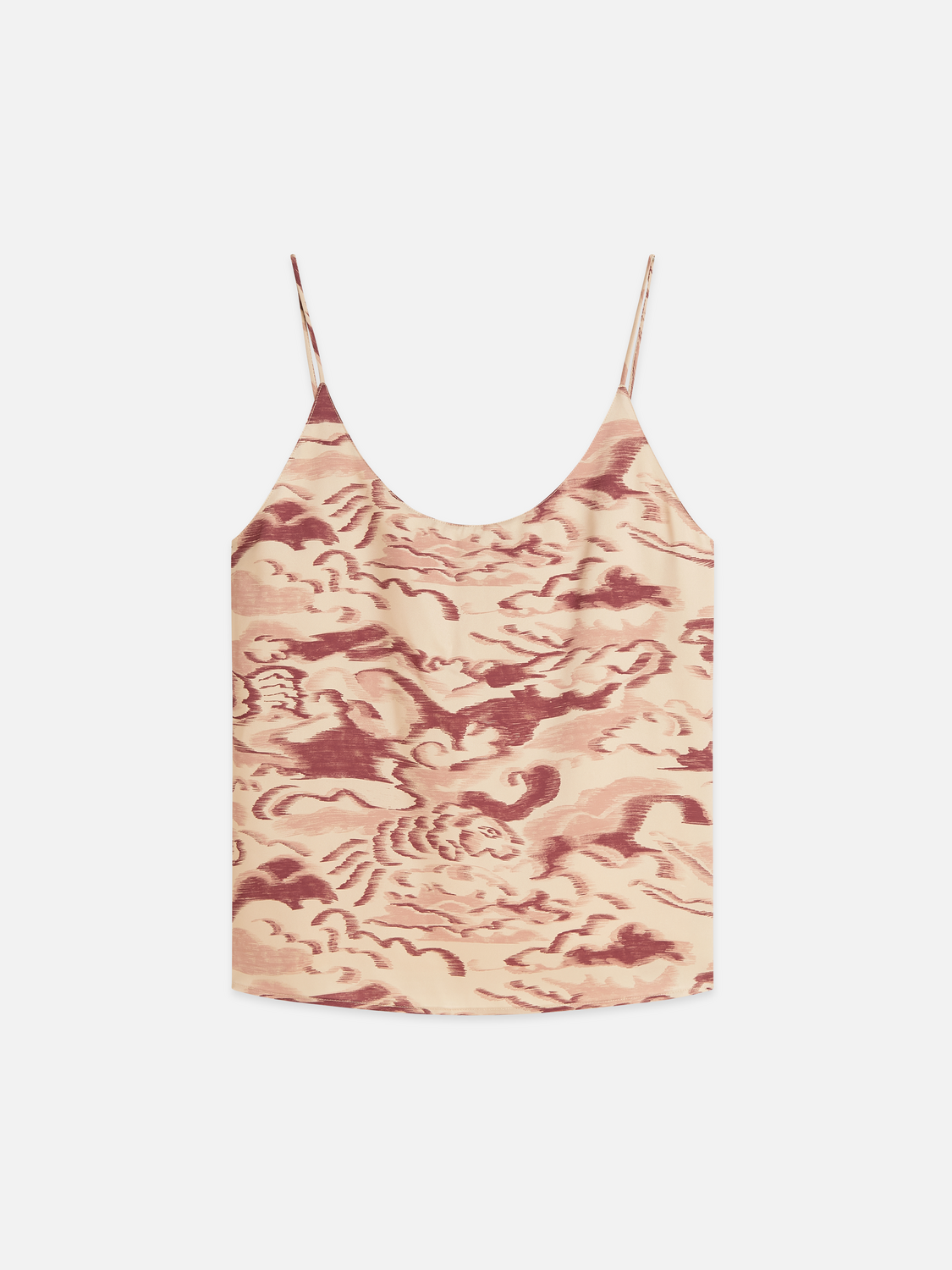 Printed Jersey Woven Tank