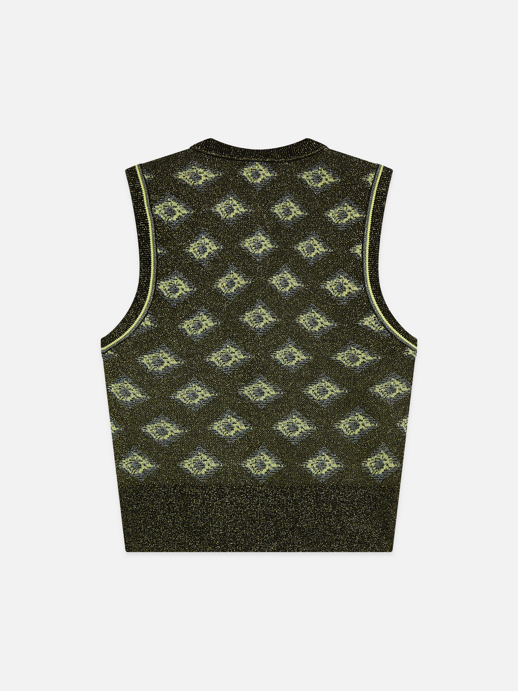 Jacquard Knitted Relaxed-Fit Spencer