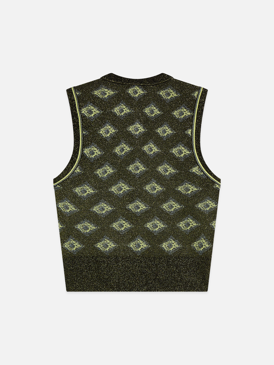 Jacquard Knitted Relaxed-Fit Spencer