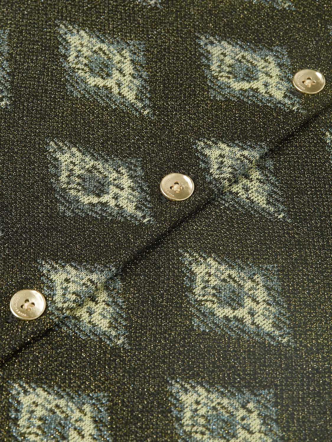 Jacquard Knitted Relaxed-Fit Spencer