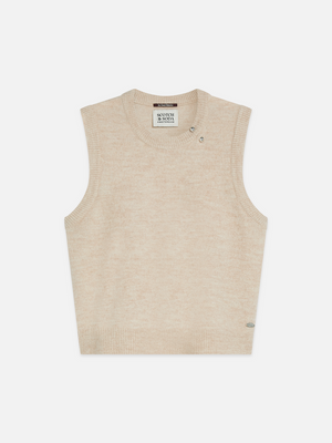 Hardware Detail Knitted Spencer