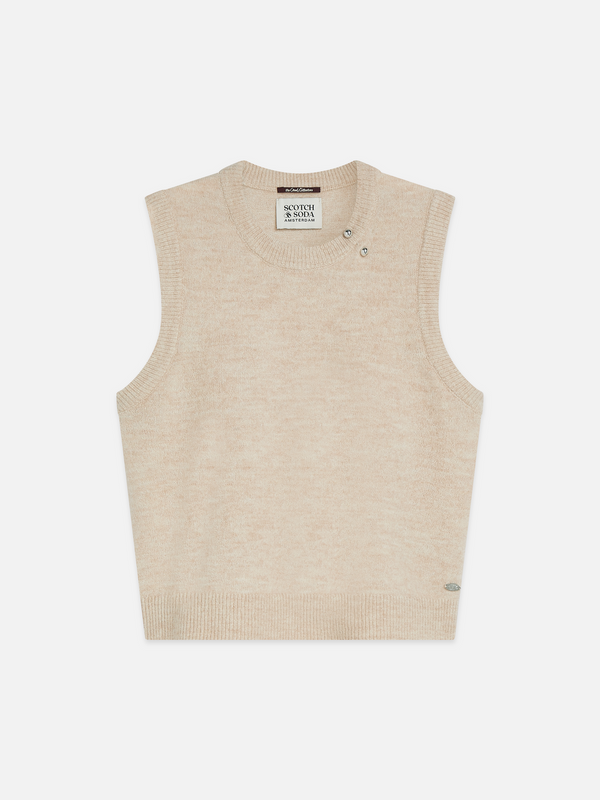 Hardware Detail Knitted Spencer