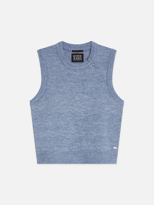 Wool-Alpaca Blend Knit Spencer