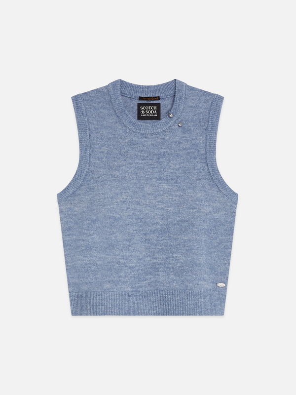Wool-Alpaca Blend Knit Spencer