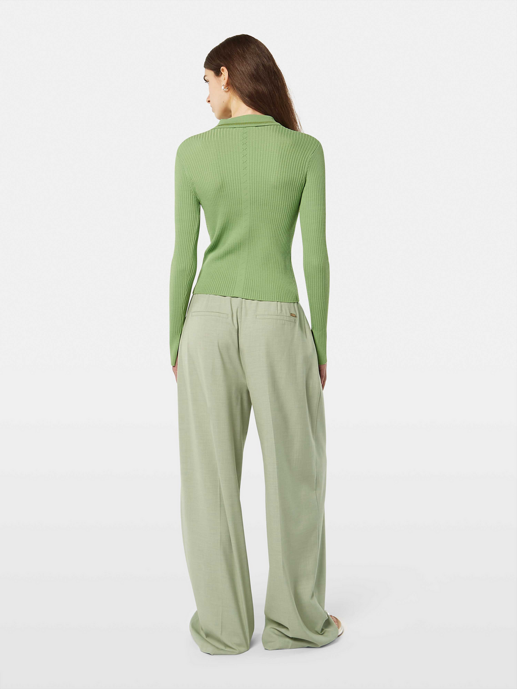 Rib Polo Cardigan
