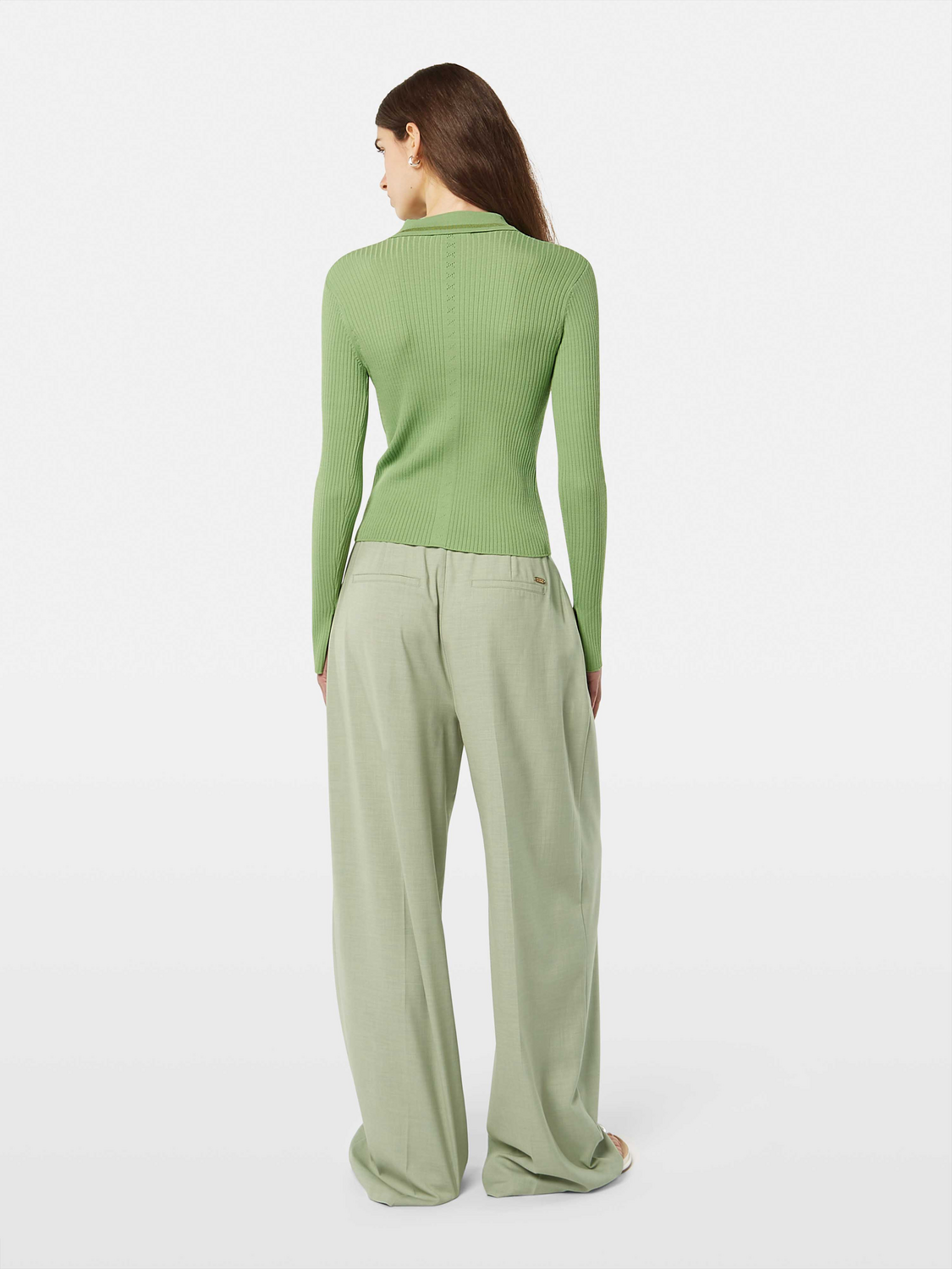 Rib Polo Cardigan