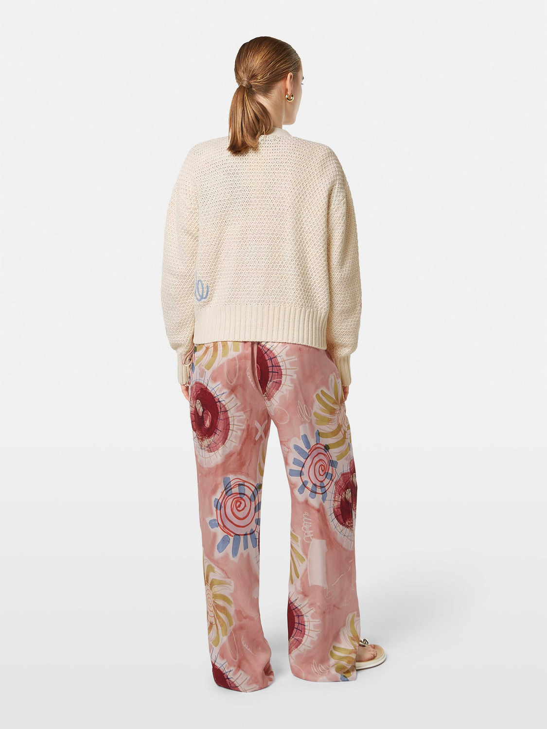 Embroidered Relaxed-Fit Cardigan