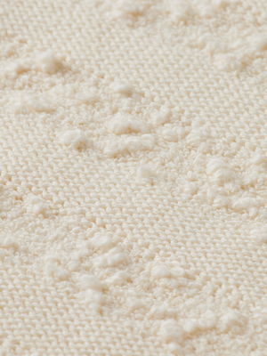 Bouclé-Streifen-Cardigan mit Rundhalsausschnitt
