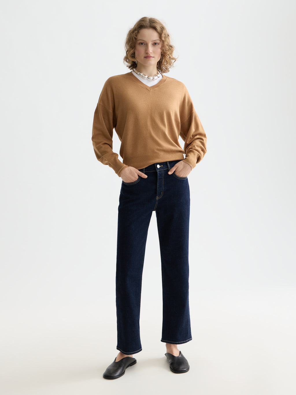 Essentials — V-Neck Relaxed Pullover