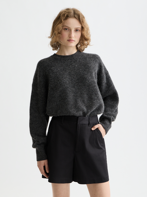 Essentials —  Fuzzy Crew Neck Pullover
