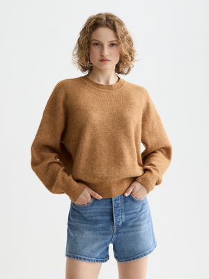 Essentials —  Fuzzy Crew Neck Pullover