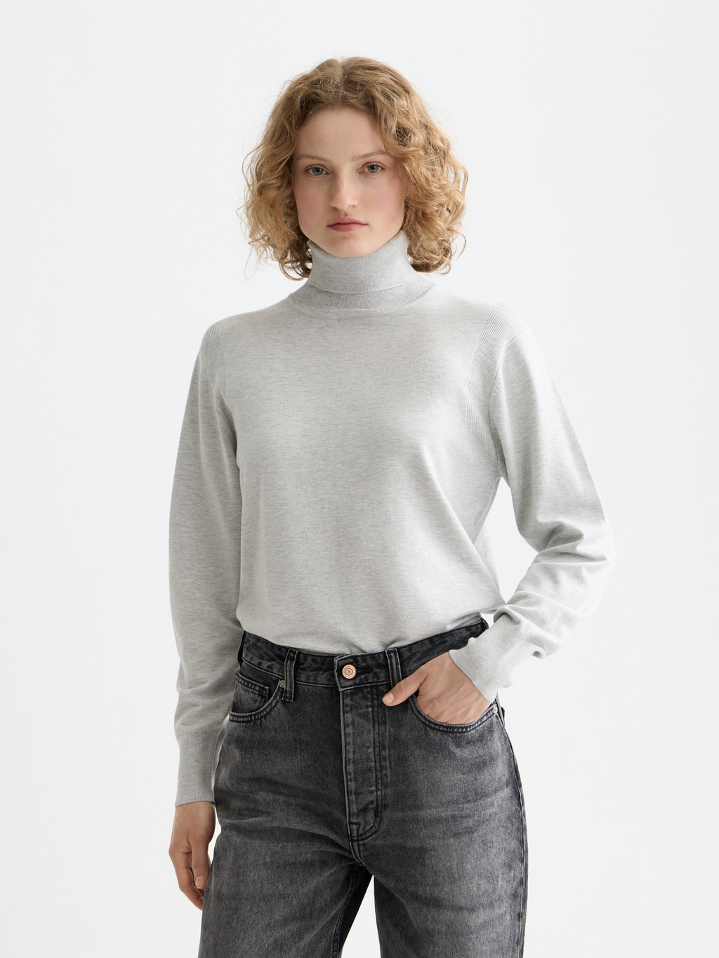 Pull décontracté à col roulé Core