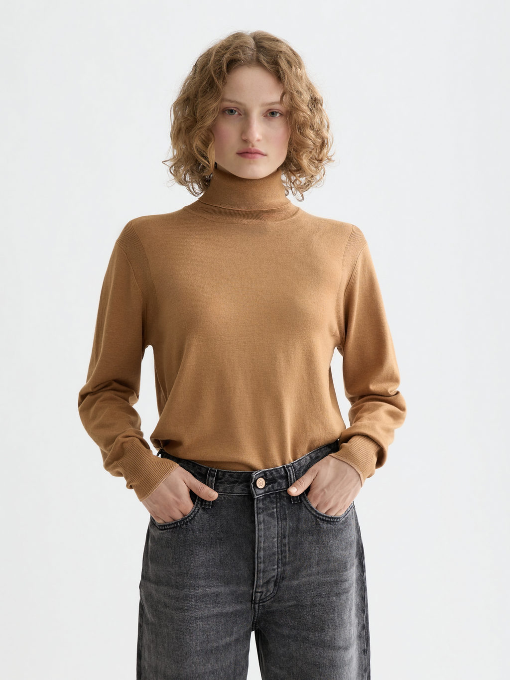 Pull décontracté à col roulé Core